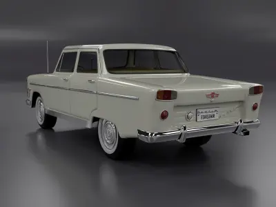 Devrim 1961 first car Turkey Republ 3D model
