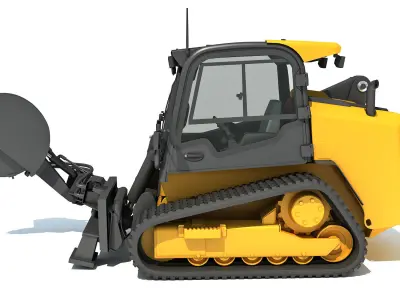 Skid Steer Stump Grinder Cutter 3D model