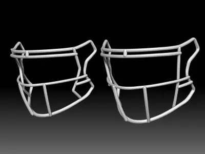 Facemask Quarterback Pack for Riddell SPEEDFLEX helmet 3D print model