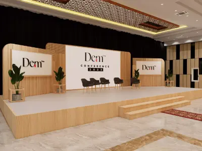 Stage Design for Modern Corporate Events 3D model