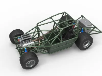 New Zealand Super Saloon race car Base Scale 1 to 25 3D print model