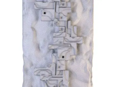 3D Wall Sculptures 3D model