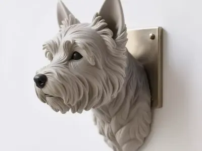 west highland white terrier 3D print model