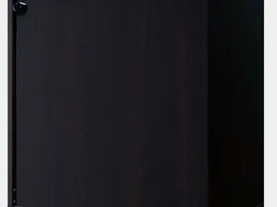 BESTA Shelf unit with glass door 9 3D model