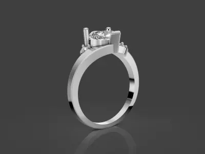 Woman Lux Ring 3D print model