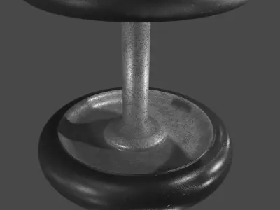 Old Dumbells Low-poly 3D model