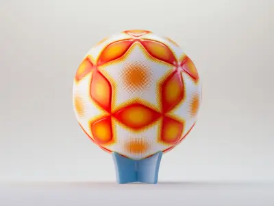 Modern Soccer Football Ball 3D model