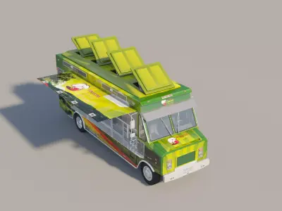 Food Truck Design 3D model