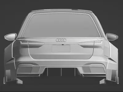 Audi RS6 Avant 2020 Pickup HugoSilva 3D model