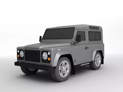  2007 Landrover Defender SUV 3D model