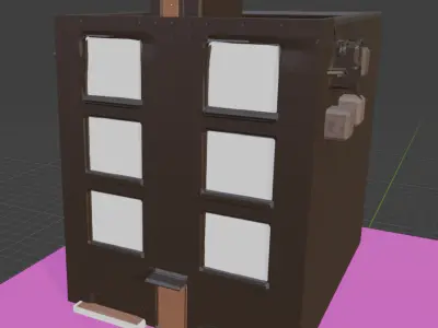 high-rise building Low-poly 3D model