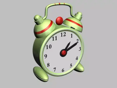 Analog clock Free 3D model