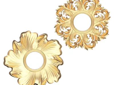 Classic Frame and Mirror Collection Low-poly 3D model