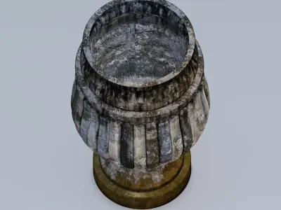 Garden urn planter04 3D model