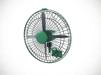 Wall mount fan 3D model