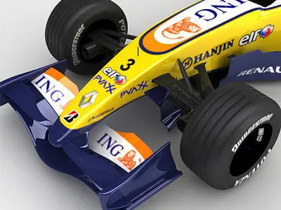 F1 2007 ING Renault R27 3D model