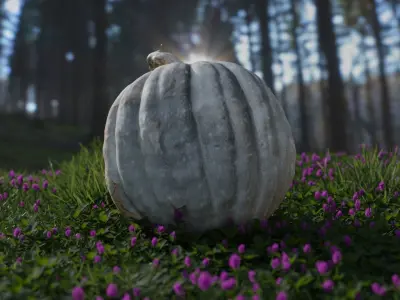 Green Pumpkin Free 3D model