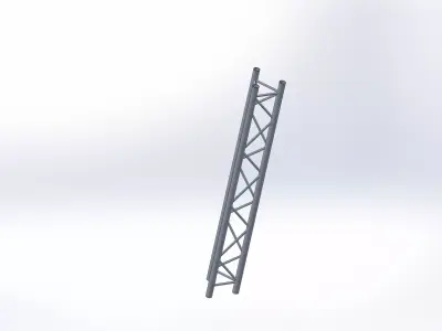 Truss section x3 240x240mm 3D model