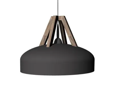Black lamp Free 3D model