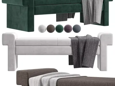 Jada Bench By Mgbwhome 3D model