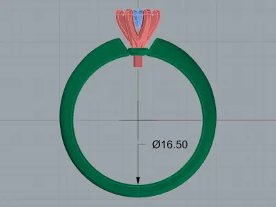 Soliter ring 3D print model Free 3D print model