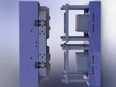 Injection mold making-Plastic case mold making 3D model