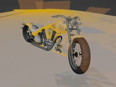 MOTORBIKE CHOPPER 3D model