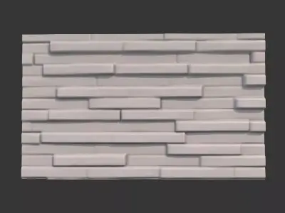 Dusty Rocky Wall Scene Prop 3D model