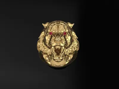 tiger ring  panther 3D print model