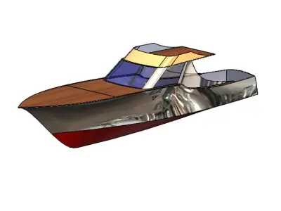 Sportsmen Boat 3D print model