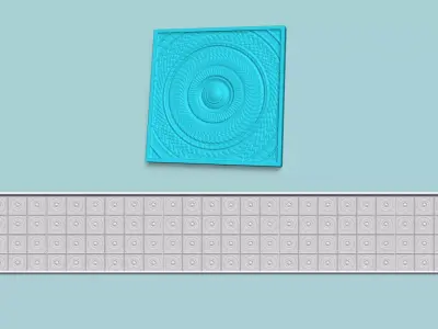 Wall Panel A15 Ornament - Interior Design Decoration 3D print model