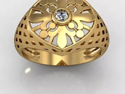 50 plus Mens Luxury Ring Collection  3D print model