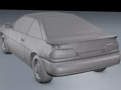 Nissan NX 1990 3D model