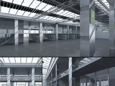 Exhibition Hall 3D model