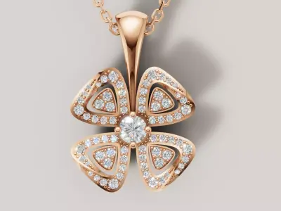 Flower Fiorever Pendant 3d print model C 71 3D print model