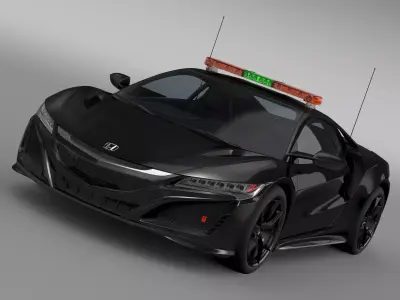 Honda NSX 2016 Safety Car 3D model