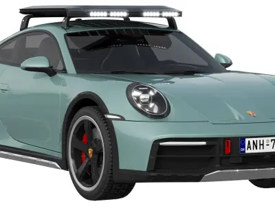 Porsche 911 Dakar 2023 3D model