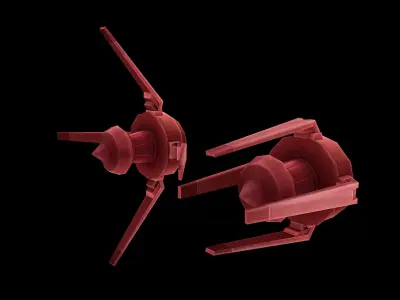 Shipborne-space missile 3D model