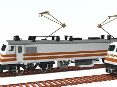 Wap5 Locomotive Engine Free 3D model