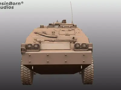 Italian Puma 6x6 Armored Personnel Carrier Recon Vehicle 3D model