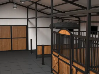 Horse Stable 3D model