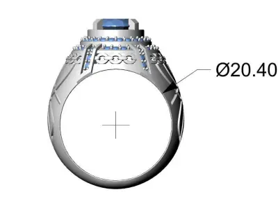 Men Rings Fashion 003 3D print model