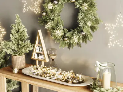 Christmas Decoration Set 3D model