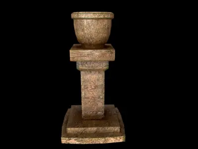 Classic Garden Vase Low-poly 3D model