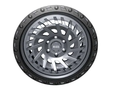 Wheel Off Road Black Rhino Shredder 3D model