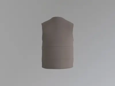 Worker Vest Low-poly 3D model