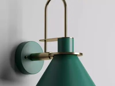 Nordic Metal Sconce wall light Low-poly 3D model