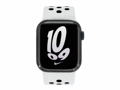 Apple Watch 7 Nike - Starlight Aluminium Case Nike Sport Band 3D model