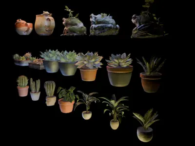 Indoor Greenhouse Garden Megapack 3D print model