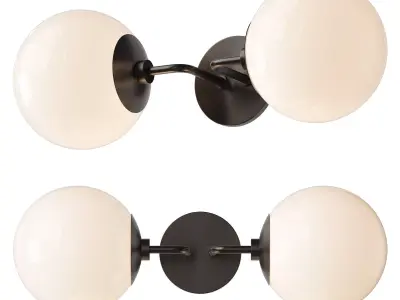Minimalist Globe Sconce 3D model